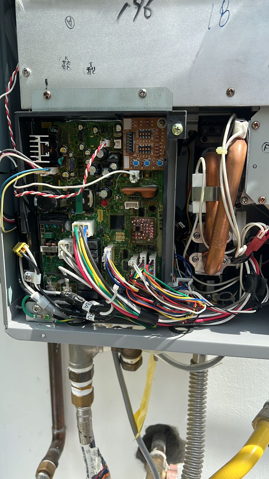 Calentador antes de reparar