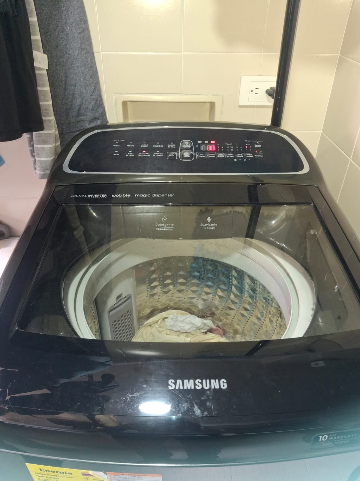 Lavadora reparada