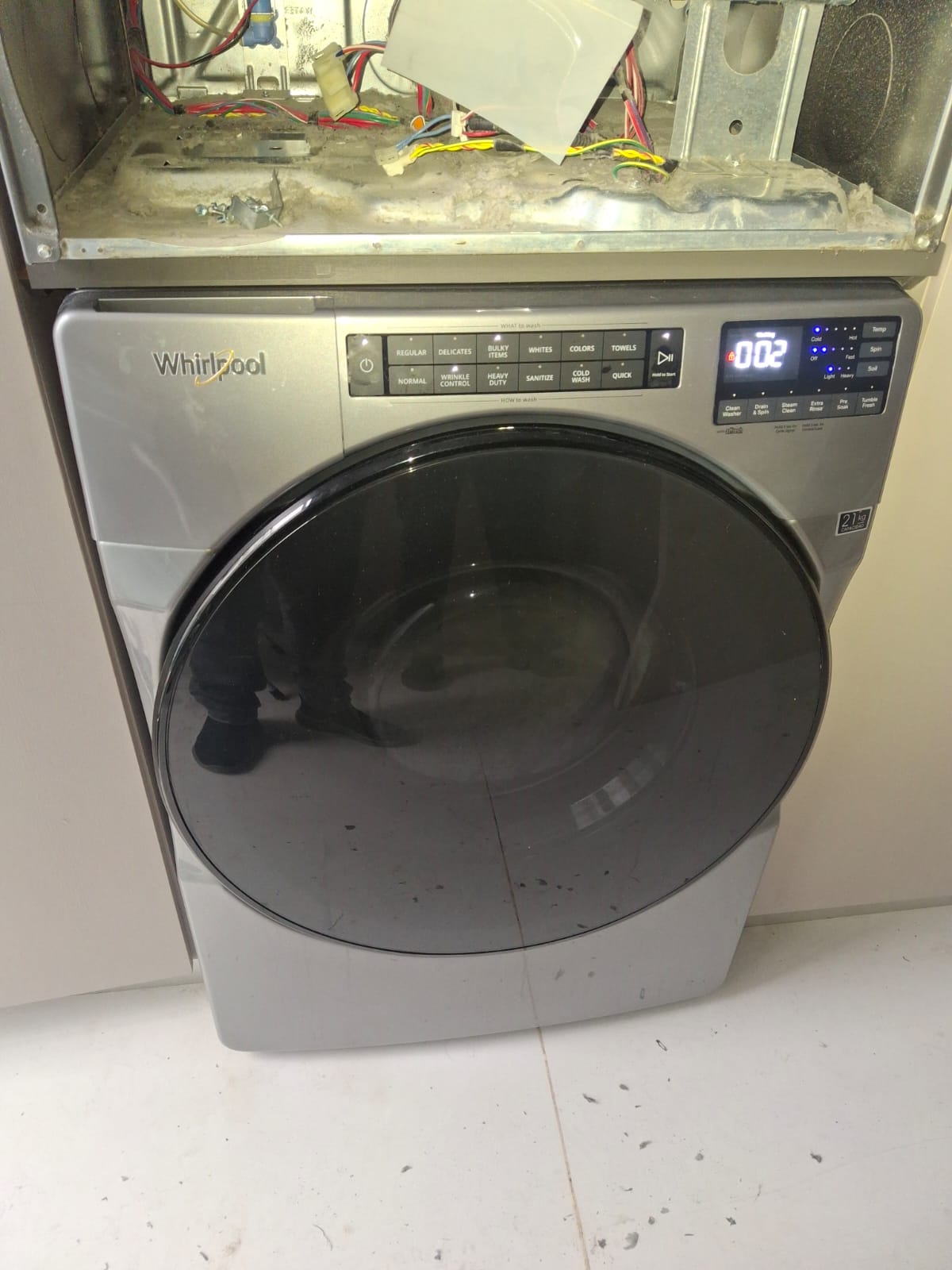 Lavadora reparada