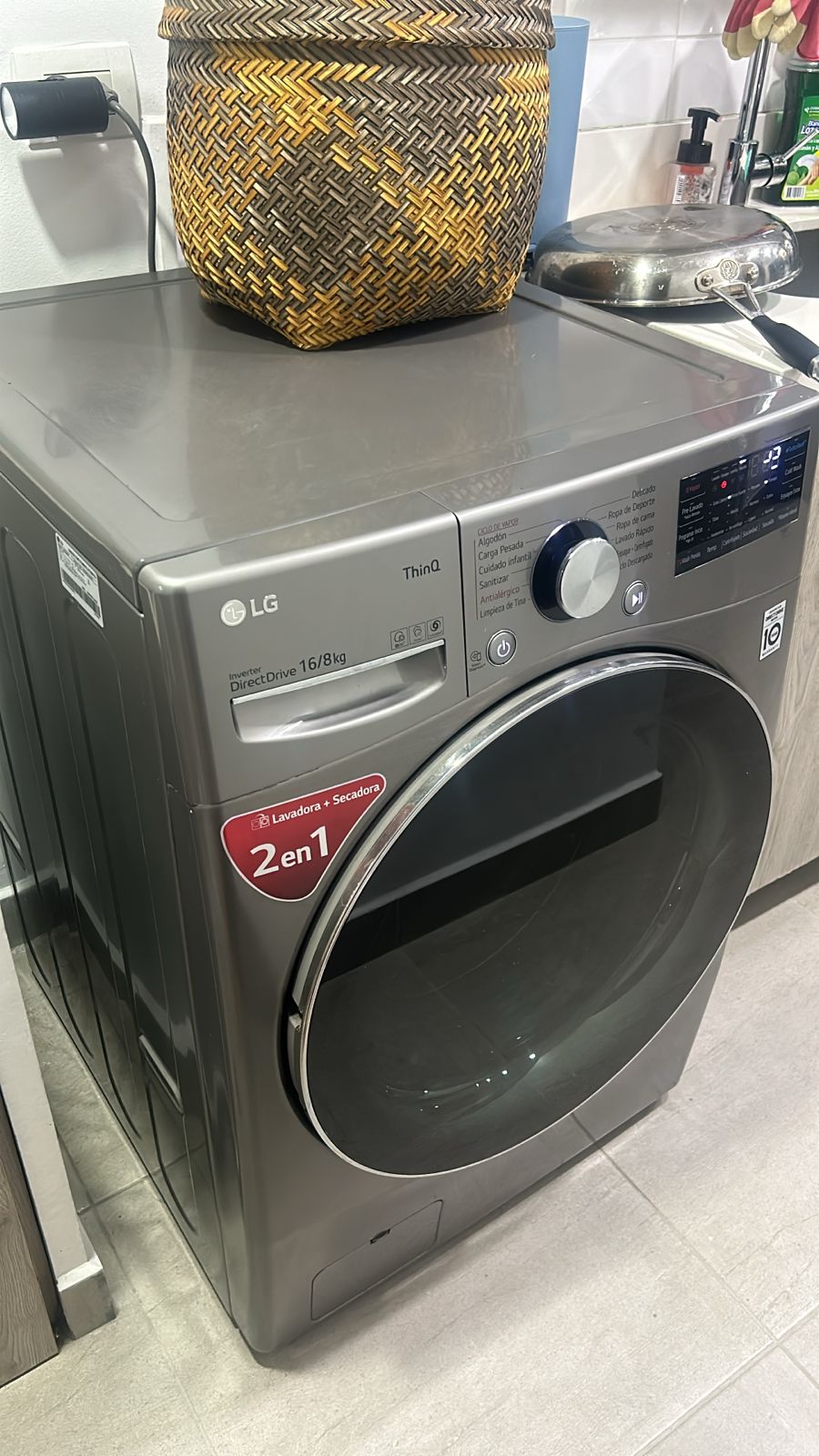 Lavadora reparada
